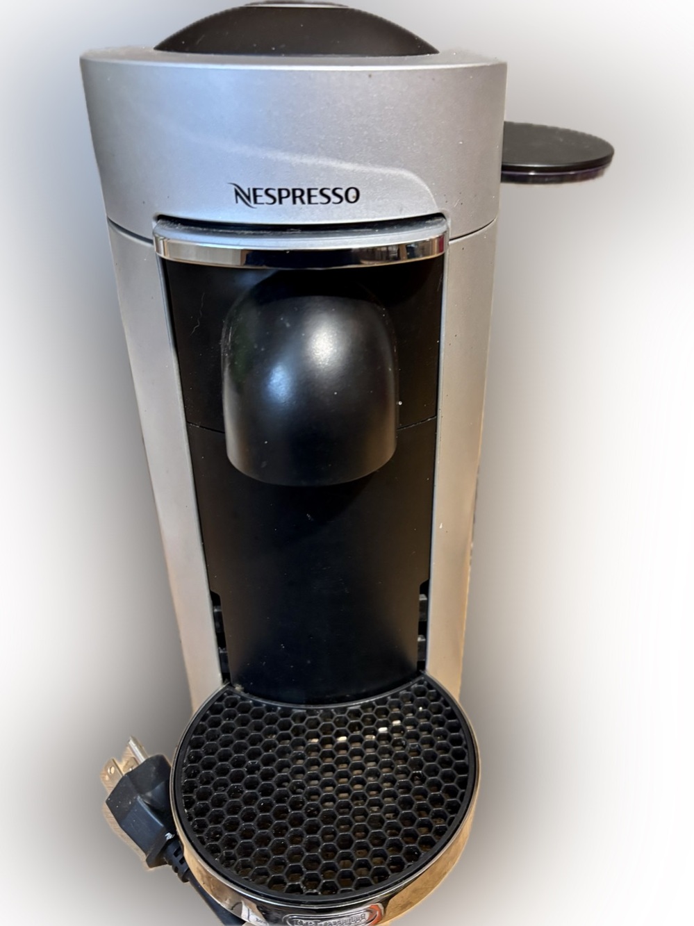 Nespresso Vertuo Silver and Black Single-Serve Espresso Machine